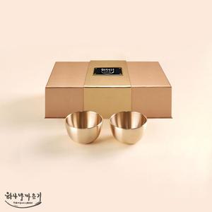 나눔숲쿱 20세트 하나방짜유기 술잔 2P 선물세트