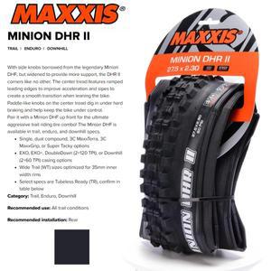 MAXXIS MINION DHR Ⅱ(M327RU) 튜브리스 MTB 산악 자전거 26er 27.5er 내리막 AM/FR 타이어