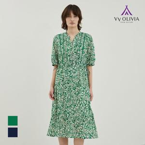 [올리비아로렌][비비올리비아] 플라워 프린팅 원피스_VVCOA4M5171