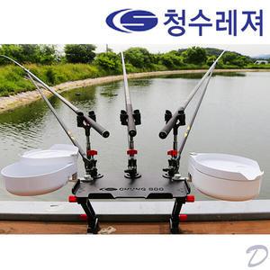 청수레져 블랙 칸 양어장용 받침틀 세트 3단 일체형/ 유료터 양어장용