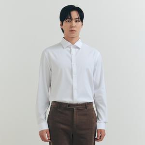 앤드지 남성 슬림핏 폴리스판 드레스 셔츠 BLF5WD1501WT