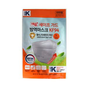 네오 세이프 가드 방역 마스크 KF94 새부리형 L 황사 미세먼지 차단 3중구조 백색