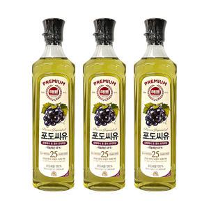 사조 해표 포도씨유 식용유 900ml 3개