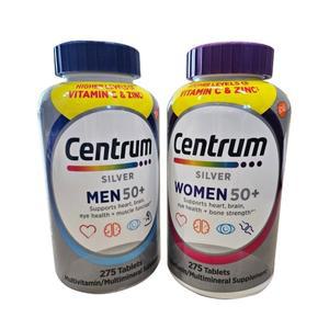 [해외직구] Centrum 센트룸 실버 50+ 멀티비타민 275정 남성+여성 세트