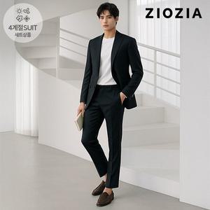 [지오지아]루즈핏 블랙 캐주얼 셋업수트 (ABD5KG1601_ABD5PP1601_BK)