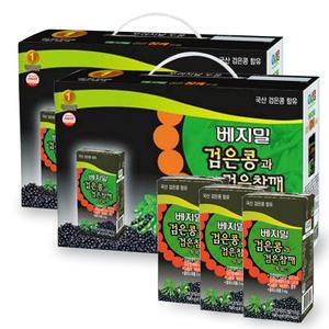 베지밀 검은콩과 검은참깨 두유 190ml x48개