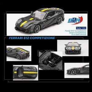 사전 판매 BBR 1:64 Ferrari 812 Competizione Grigio 다이캐스트 디오라마 자동차 모델 컬렉션 장난감