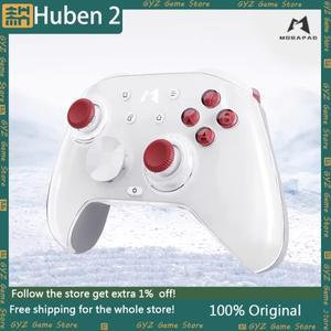 Mobapad Huben2 무선 블루투스 게임 패드, NS/Steam/PC/폰 컨트롤러용 1000Hz HD 진동 ALPS 선형 모터 포함