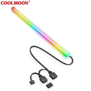 5V 3Pin 4Pin 유연한 라이트 바 ARGB AURA SYNC 26LED PC 섀시 스트립 컴퓨터 액세서리 MSI 용 유연한 라이
