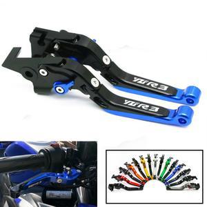 야마하 호환 호환 오토바이 핸들 바 CNC 접이식 확장형 브레이크 클러치 레버 YZFR3 YZF R3 YZF-R3 2015- 용 액세서리