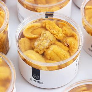 [숨비해물]거제도 해녀 자연산 생물 보라 성게알 우니 100g 200g
