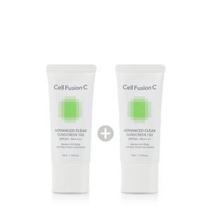 셀퓨전씨 어드밴스드 클리어 썬스크린 100 선크림 (SPF50+/PA++++) 35ML 2개