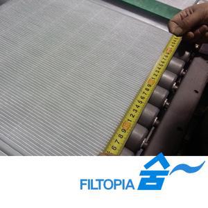 헤파필터 원단 절곡품 (DIY용) / 전열교환기 E11 FILTER 절곡품 (절곡높이 10mm)
