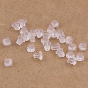 diy귀걸이뒤클러치 4mm(낱개)/뒷클러치 투명 실리콘클러치 투명실리콘 고무마개