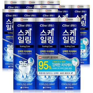 [기타]클링스 스케일링 케어 쿨링 민트 치약 100g 3개입 X 4개