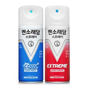 멘소래담 스프레이 파스 쿨 180ml + 익스트림 180ml