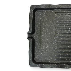 덕흥 주물 고기구이 사각 불판 7mm 미니(330 × 240 × 40) 가정용 업소용 1인용 캠핑 삼겹살불판 주물불판 고기불판