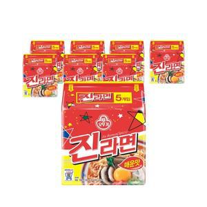 [오뚜기](의정부점) 진라면매운맛 120g x 5개 (8묶음)