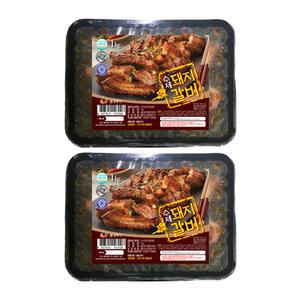 봄내 수제돼지갈비, 1kg, 2개