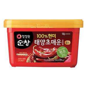 청정원 순창 태양초 현미 매운고추장, 3kg