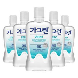 가그린 구강청결제 제로 820ml ×5개