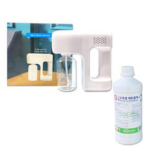 무선 방역 나노스프레이건 세븐클린 소독분무기 학교 교실 소독 + 그린에탄올 500ml