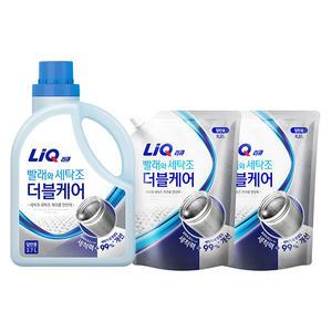 리큐 세탁조 더블케어 일반 용기, 2.7L, 1개 + 리필, 2.1L, 2개