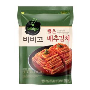 CJ 비비고 썰은배추김치 500g 김장김치 친정엄마 라면 자취 홈쇼핑 부모님 반찬 500g