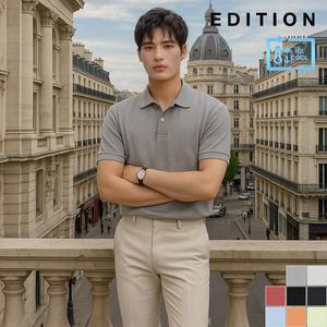 [에디션] 쿨 카라 베이직 반팔 카라 티셔츠(NEC2TT1902)
