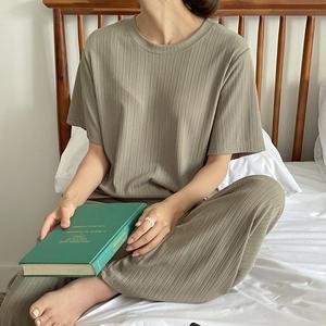 테츠니 찰랑이 골지 티셔츠 세트 66073 빅사이즈 여성의류
