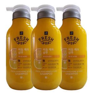 미쟝센 프레시팝 비듬 케어 만다린유자샴푸 500ml 3개/
