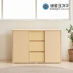 슬링 E0등급 템바 슬라이딩 2도어 1200 서랍 수납장_착불배송_CP