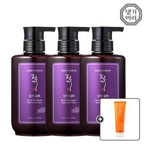 [댕기머리] 오리지널 진기 샴푸 500ml(건성) 3개+4HA 아크네 클렌징폼 1개 증정
