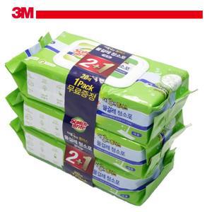3M 바닥 미세먼지 1회용 대형 물걸레 청소포 3개 막대걸레청소포 물티슈청소