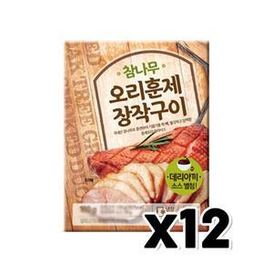 [기타]참나무 오리훈제장작구이 데리야끼 소스 포함 즉석간편조리160g x 12개