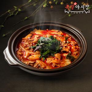 [소비기한 25.10.07][족발야시장] 더 푸짐한 소곱창전골 800g x 2팩 /2세트구매시 차돌된장 증정