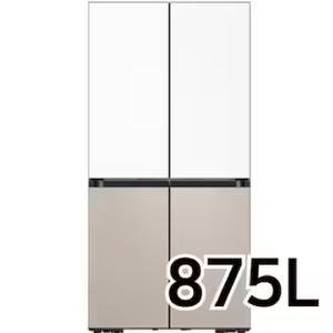 삼성전자 비스포크 냉장고 875L RF85DB90B1HWB (새틴화이트+베이지) (운송료상이)