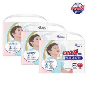 군 기저귀 플러스 팬티 점보형(XXL) 28P x 3팩 (+3박스 구매시 물티슈 증정)