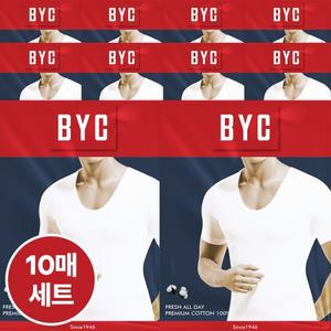 [BYC]남성 베이직 순면 반팔 런닝 10매