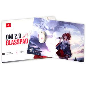 YukiAim 유키에임 Oni 2.0 오니 한정판 글래스 강화유리 게이밍 마우스패드