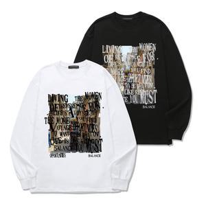 COLOR BALANCE TYPO 롱슬리브 (VLS0098)