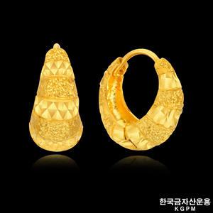 [한국금자산운용] 24K 순금 듀이 볼륨귀걸이