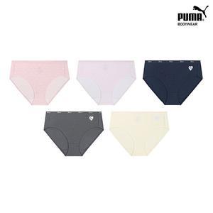 [푸마] 여아 소프트 터치 무형광 면팬티 5종세트