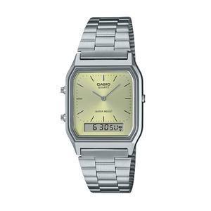 카시오 시계 AQ-230A-9A 레트로 손목시계 남녀공용 메탈밴드 CASIO 정품