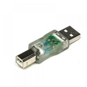 USB LED 젠더(청색)-USB A(M) B(M)
