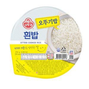 [오뚜기] 오뚜기 흰밥 210g 24개 즉석밥 백미 컵밥 햇반