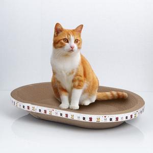 미란다 고양이 NEW 벌러덩 타원형 스크래쳐 co-01130스크래처 캣놀이터 놀잇감 스트레스해소 애견용품 애완