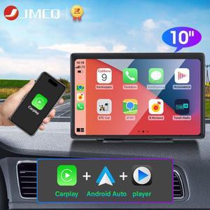 JMCQ 10 인치 Carplay 자동차 스마트 스크린 멀티미디어 비디오 플레이어 Apple Android 스테레오 용 무선