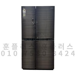 중고 냉장고 LG 브라운 가로 줄무늬 매직스페이스 양문냉장고 759L