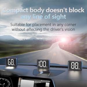 GPS HUD 차량용 전자 디지털 속도계, 오토바이 LED 액세서리, km/h